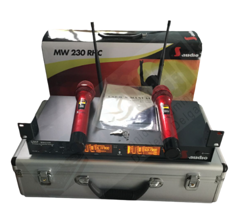 Micrófono inalámbrico doble UHF marca S-Audio