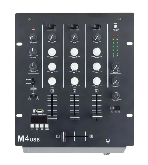 Consola De 4 Canales M4 Usb Bluetooth