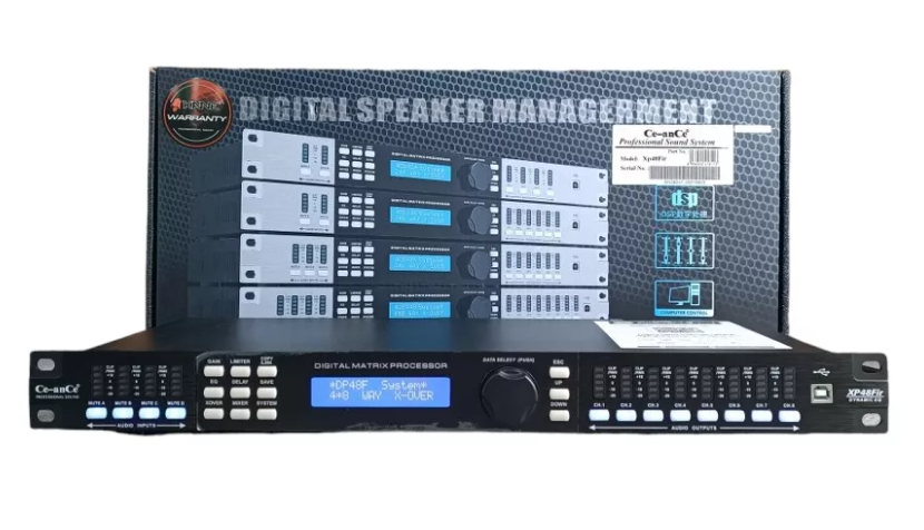 Ce-anCe XP-480F - Procesador de Gestión de Altavoces Digital (4 Entradas / 8 Salidas)