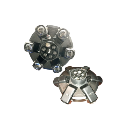 Cabezal móvil LED RGBW de 6 haces con efecto "Bee-Eye"