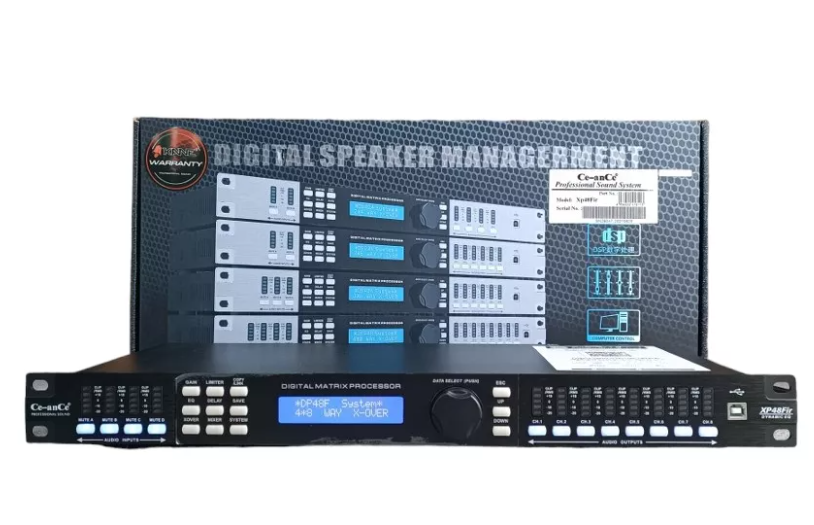 Ce-anCe XP-480F - Procesador de Gestión de Altavoces Digital (4 Entradas / 8 Salidas)
