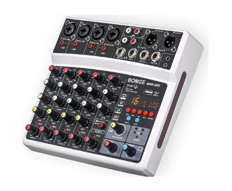 Consola de audio BOMGE de 6 canales