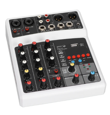 Consola mezcladora Bomge de 4 canales