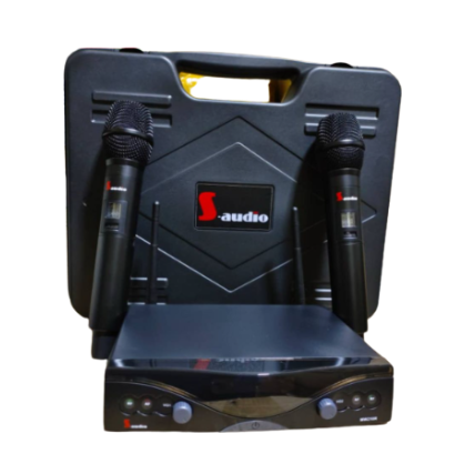 Micrófono Inalámbrico Doble Negro S-audio