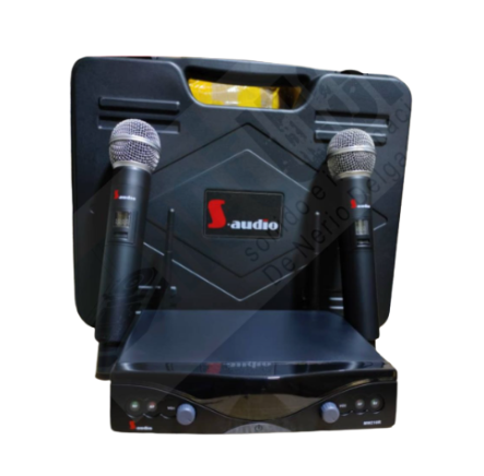 Micrófono Inalámbrico Doble Plata S-audio